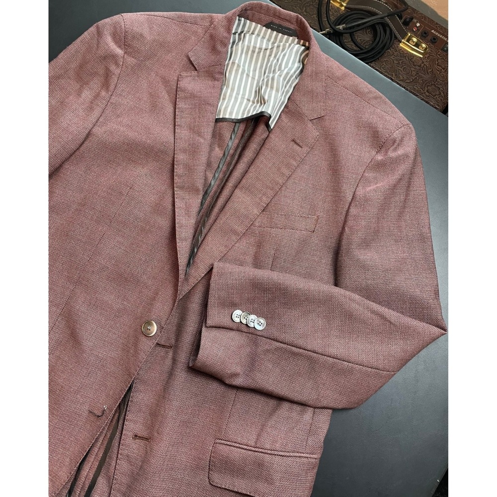Hugo Boss Hartlay Slim Fit Drago Super 130s Wool Plum 42R Blazer